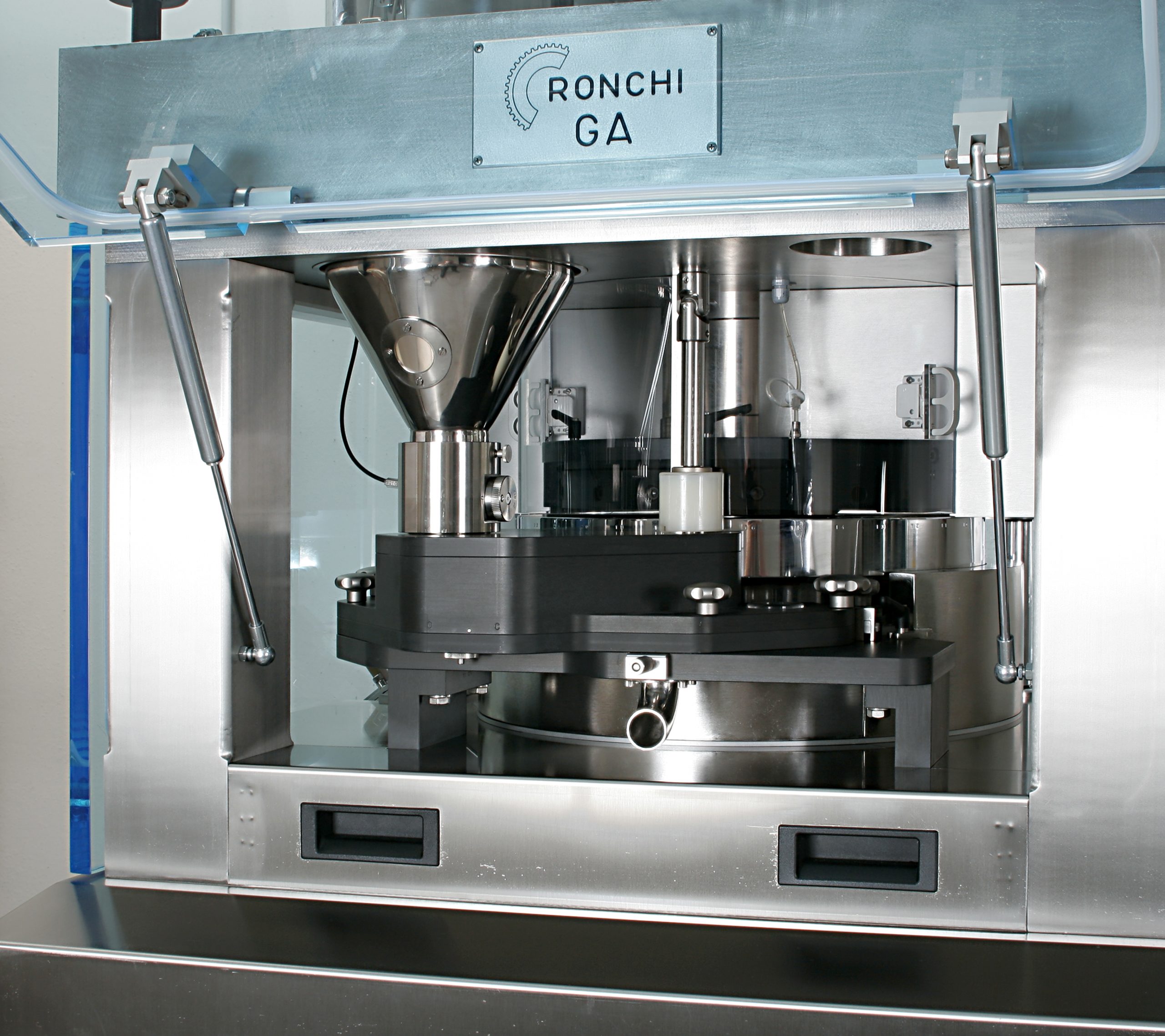 A high production drug tablet press